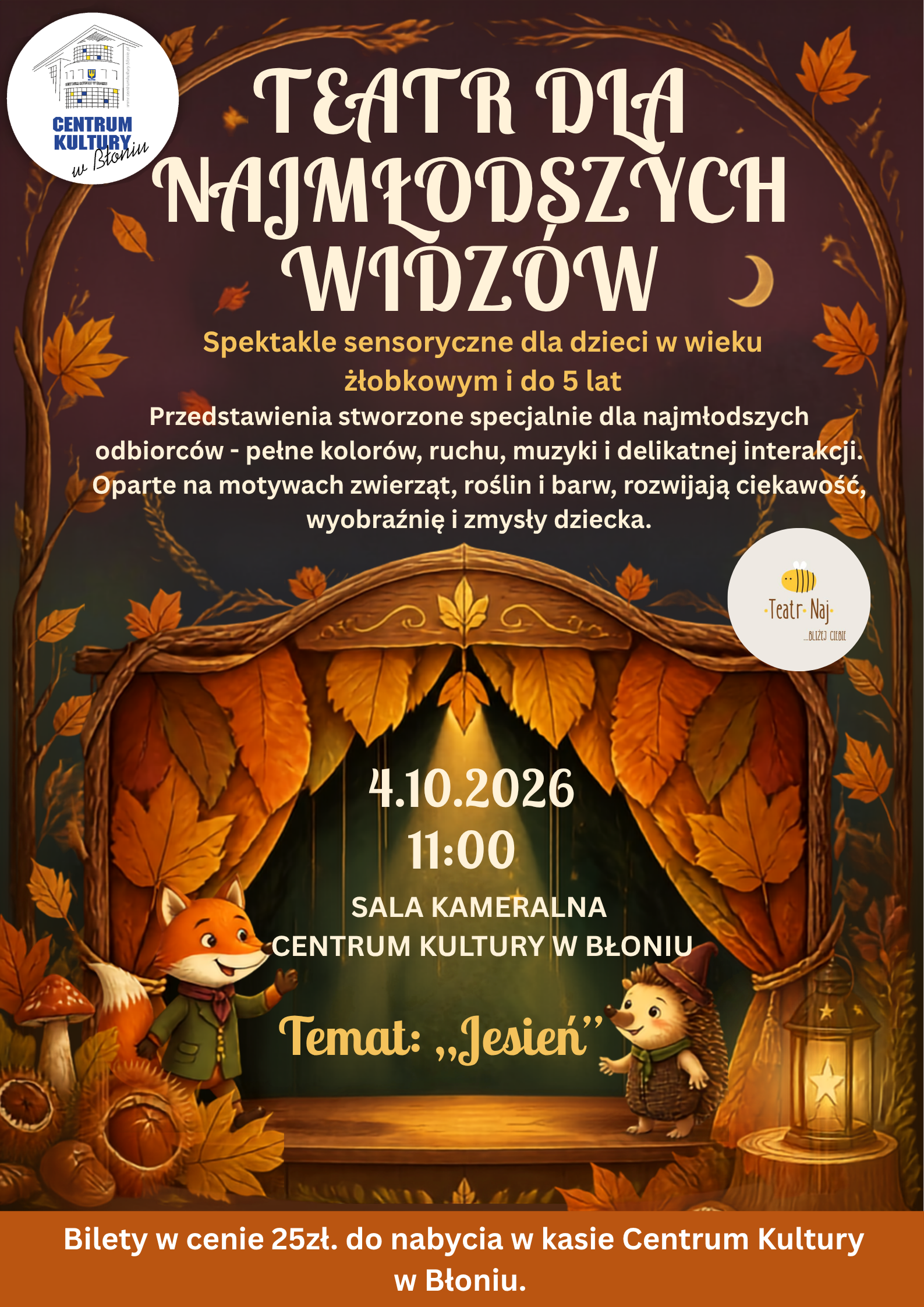 Jesienny plakat teatrzyk&oacute;w dla dzieci(1)-(1)