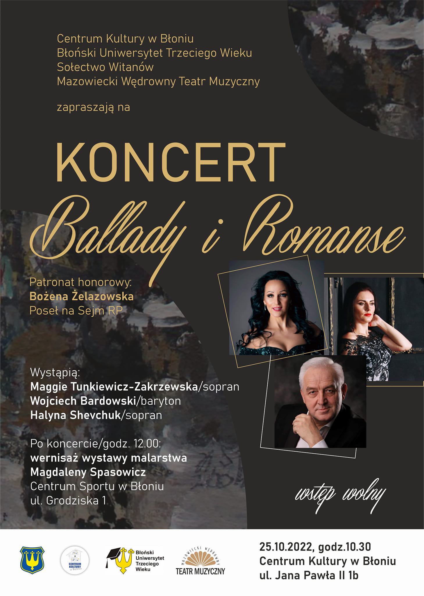 plakat koncertu ballady
