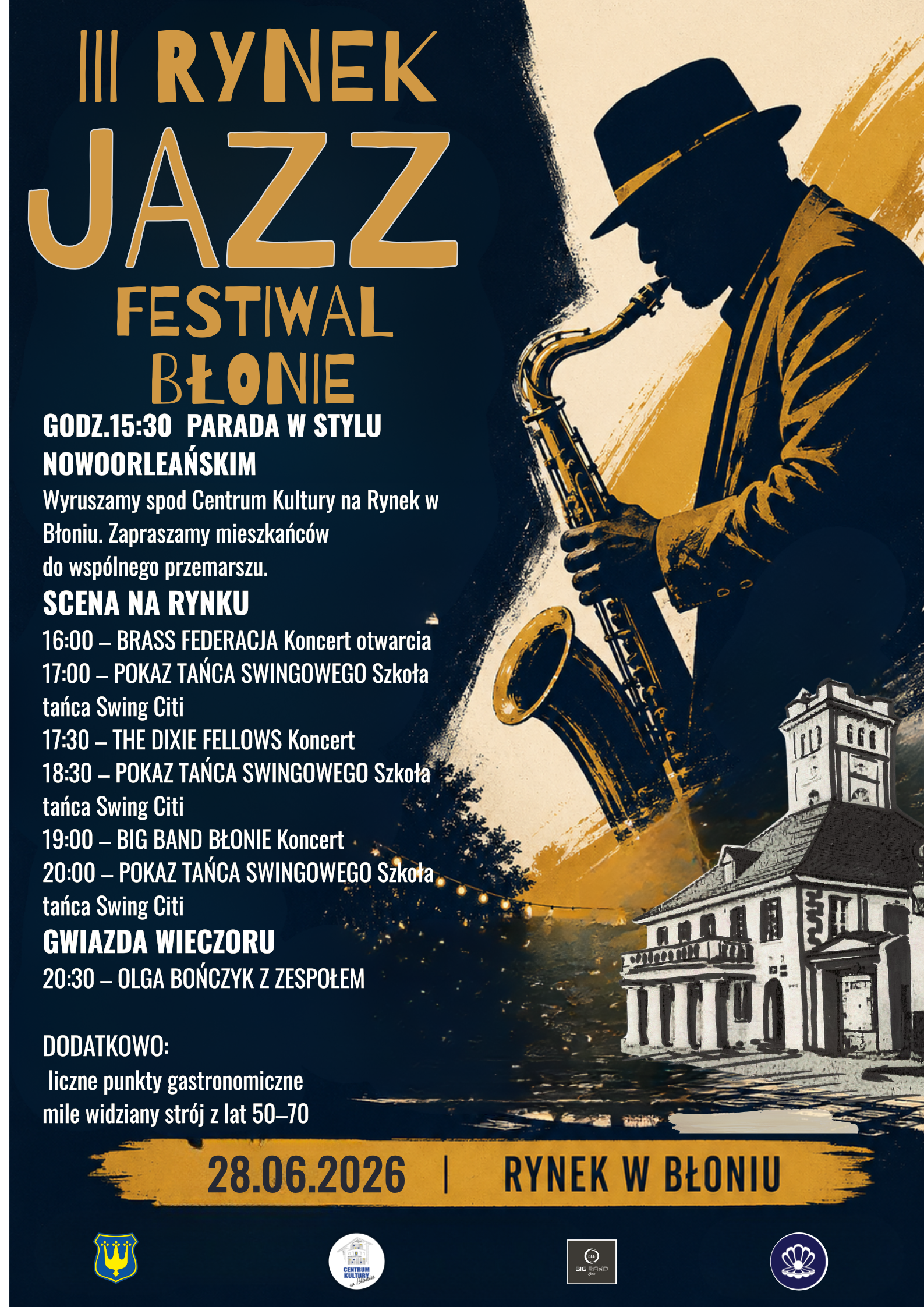 PLAKATY JAZZ FESTIWAL BŁONIE 2026