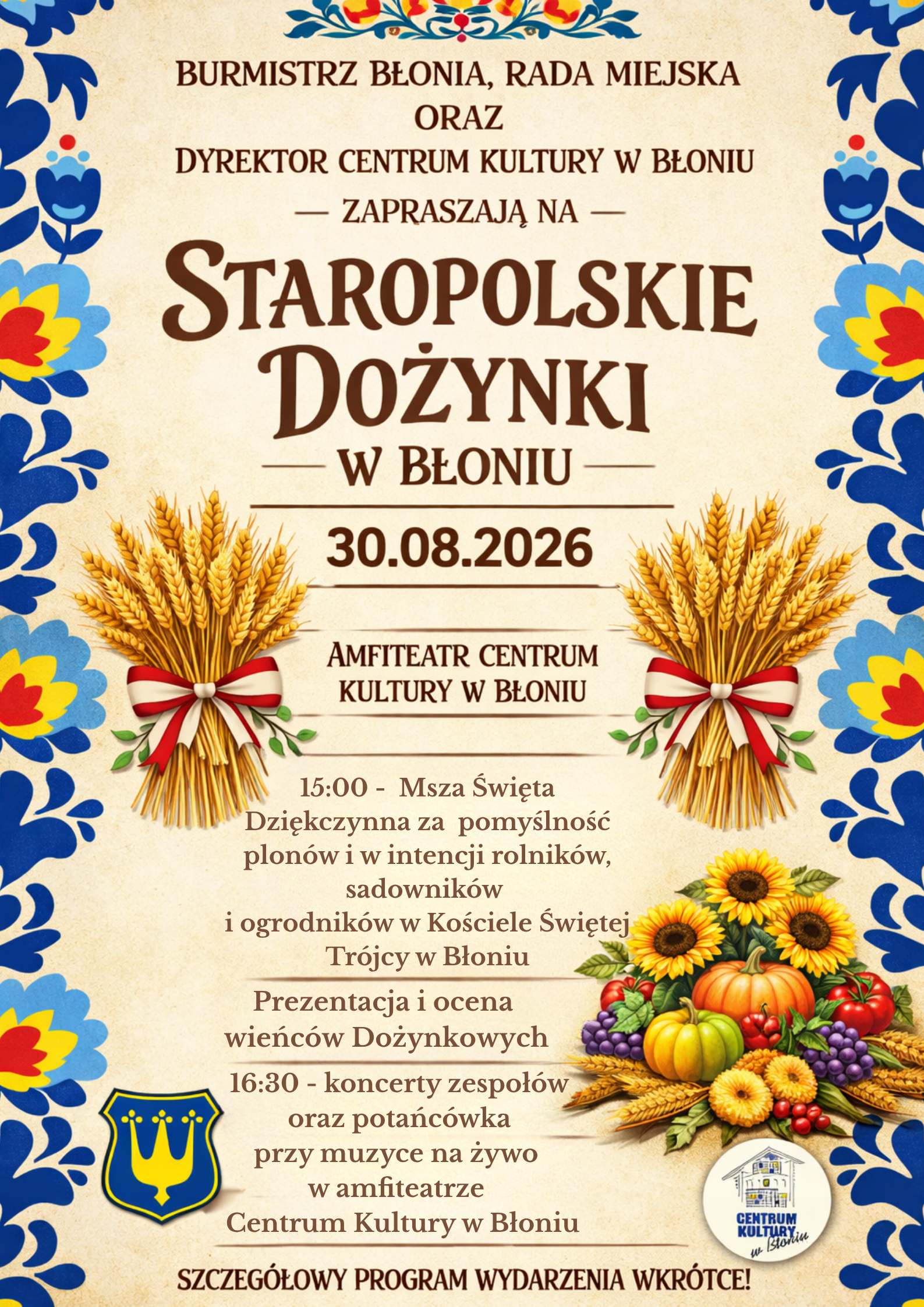 Plakat Dożynki 
