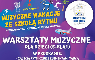 Zdjęcie do Warsztaty muzyczne dla dzieci 5-8 lat