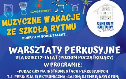 Zdjęcie do Warsztaty perkusyjne dla dzieci 7 - 14 lat