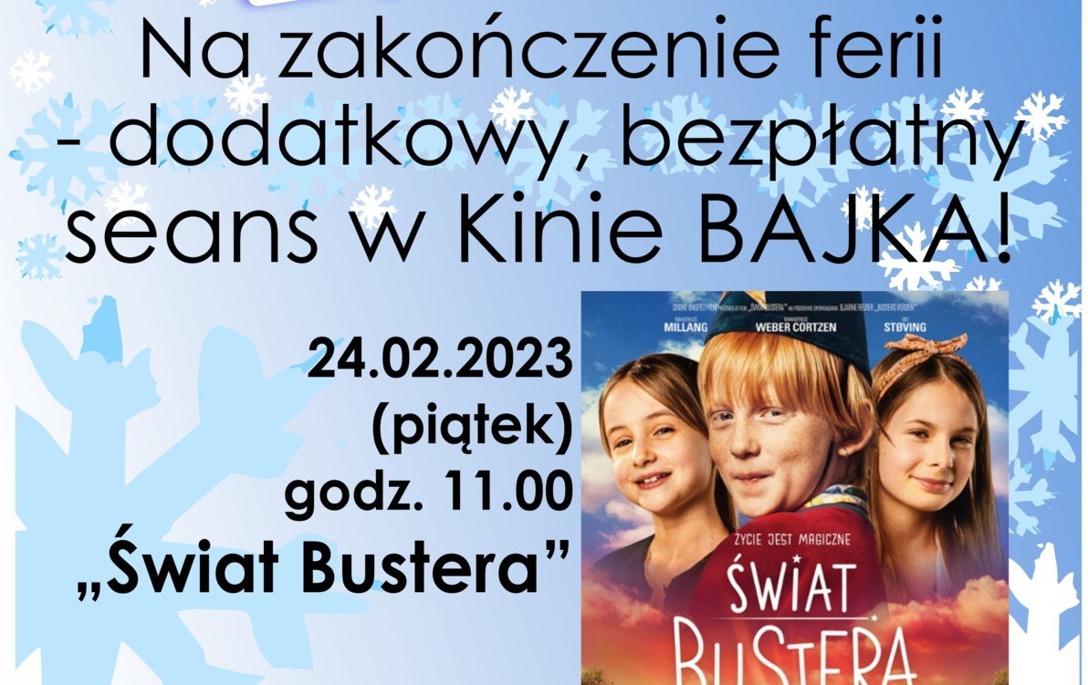 Zdjęcie do Ferie zimowe - seans kinowy
