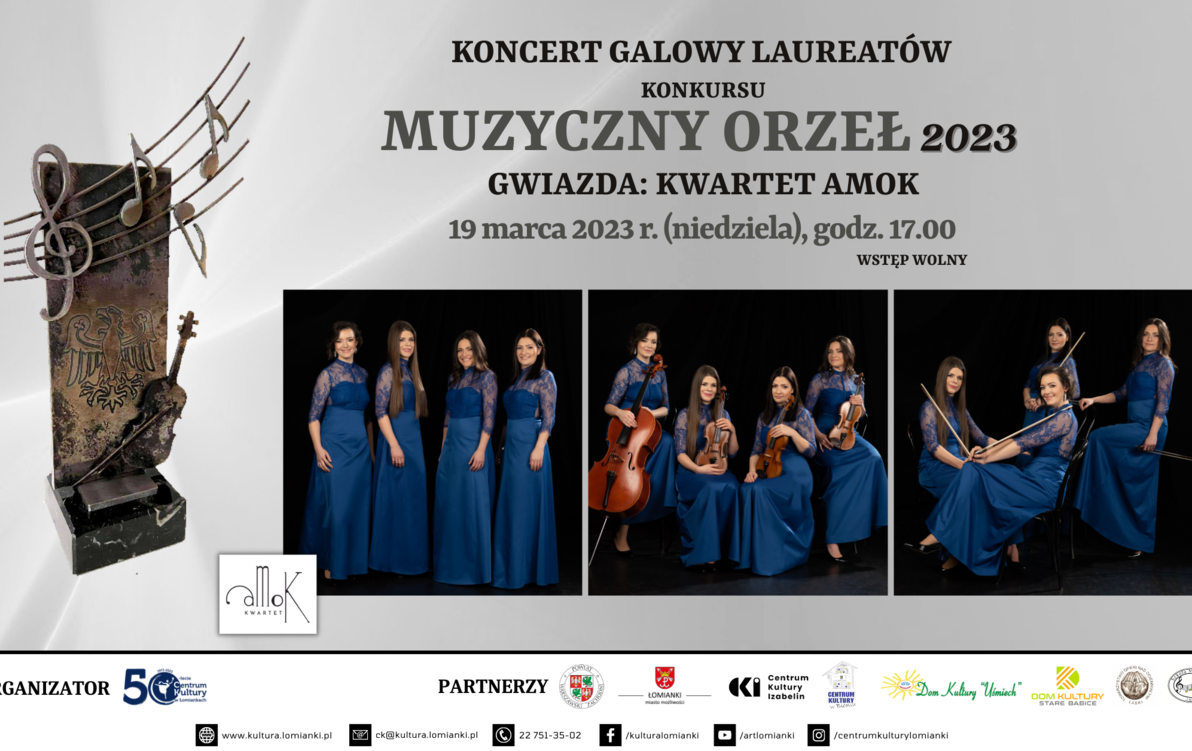Zdjęcie do Muzyczny Orzeł - konkurs i koncert galowy laureat&oacute;w w Centrum Kultury w Łomiankach