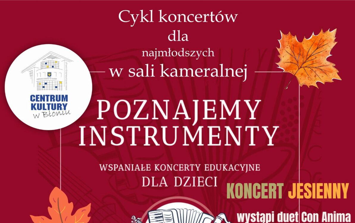 Zdjęcie do Poznajemy instrumenty - koncert jesienny