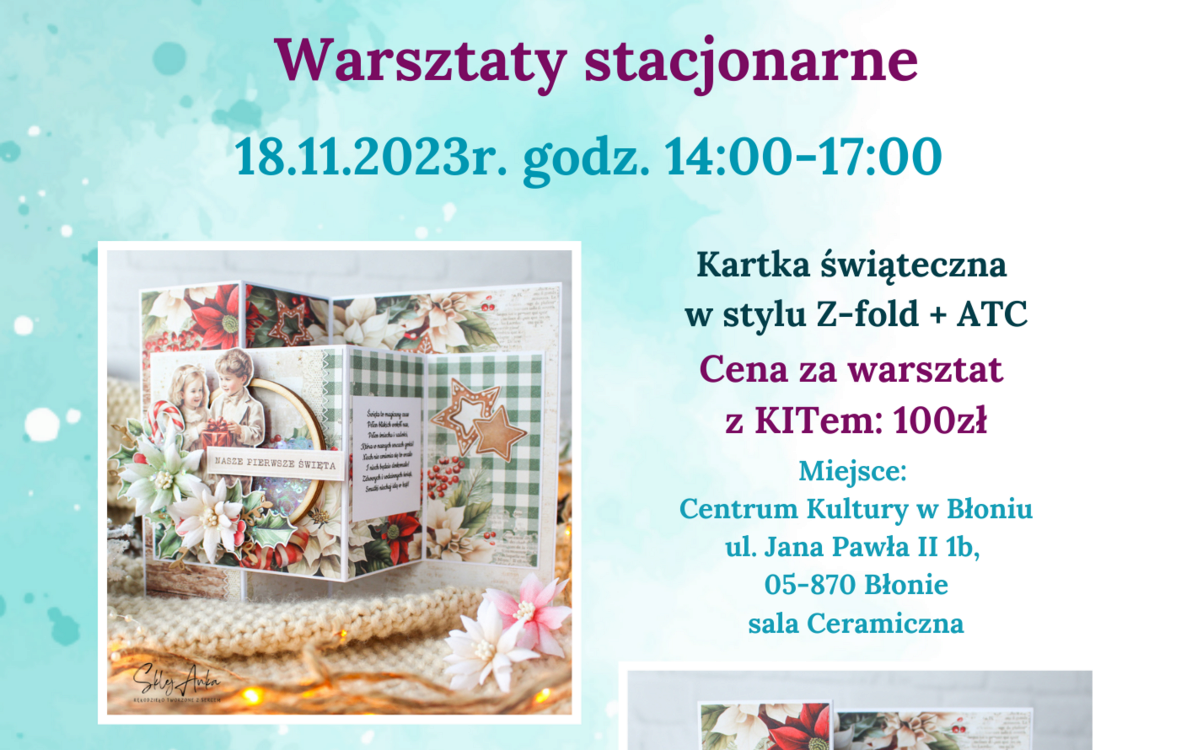 Zdjęcie do Warsztaty stacjonarne Ani Janiec