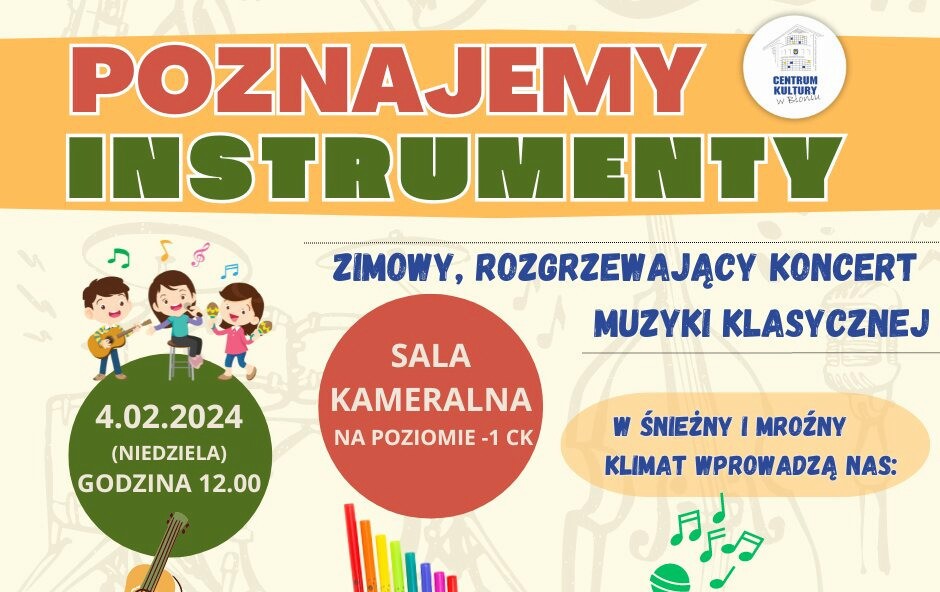 Zdjęcie do Poznajemy instrumenty - koncert zimowy