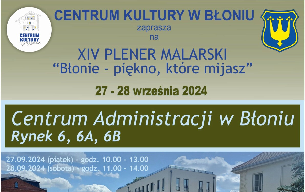 Zdjęcie do XIV Plener Malarski "Błonie - piękno, kt&oacute;re mijasz" - drugi dzień