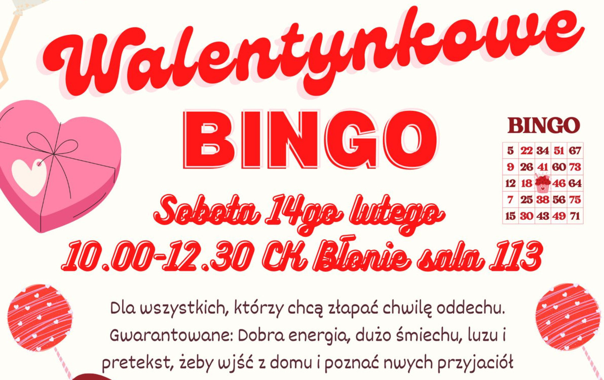 Zdjęcie do Walentynkowe BINGO